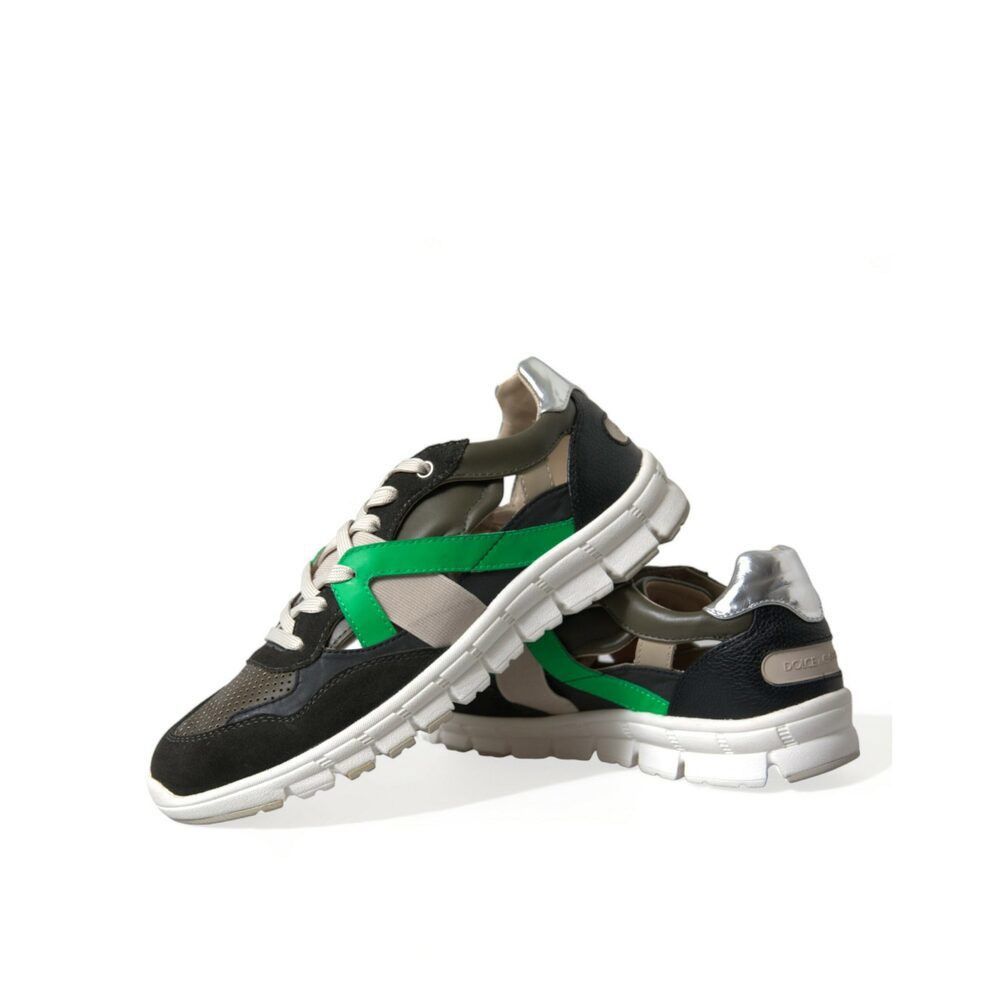 Dolce & Gabbana Dolce & Gabbana Exquisite Multicolor Low-Top Designer Sneake Size US 8 / EU 41 - 7 Thumbnail