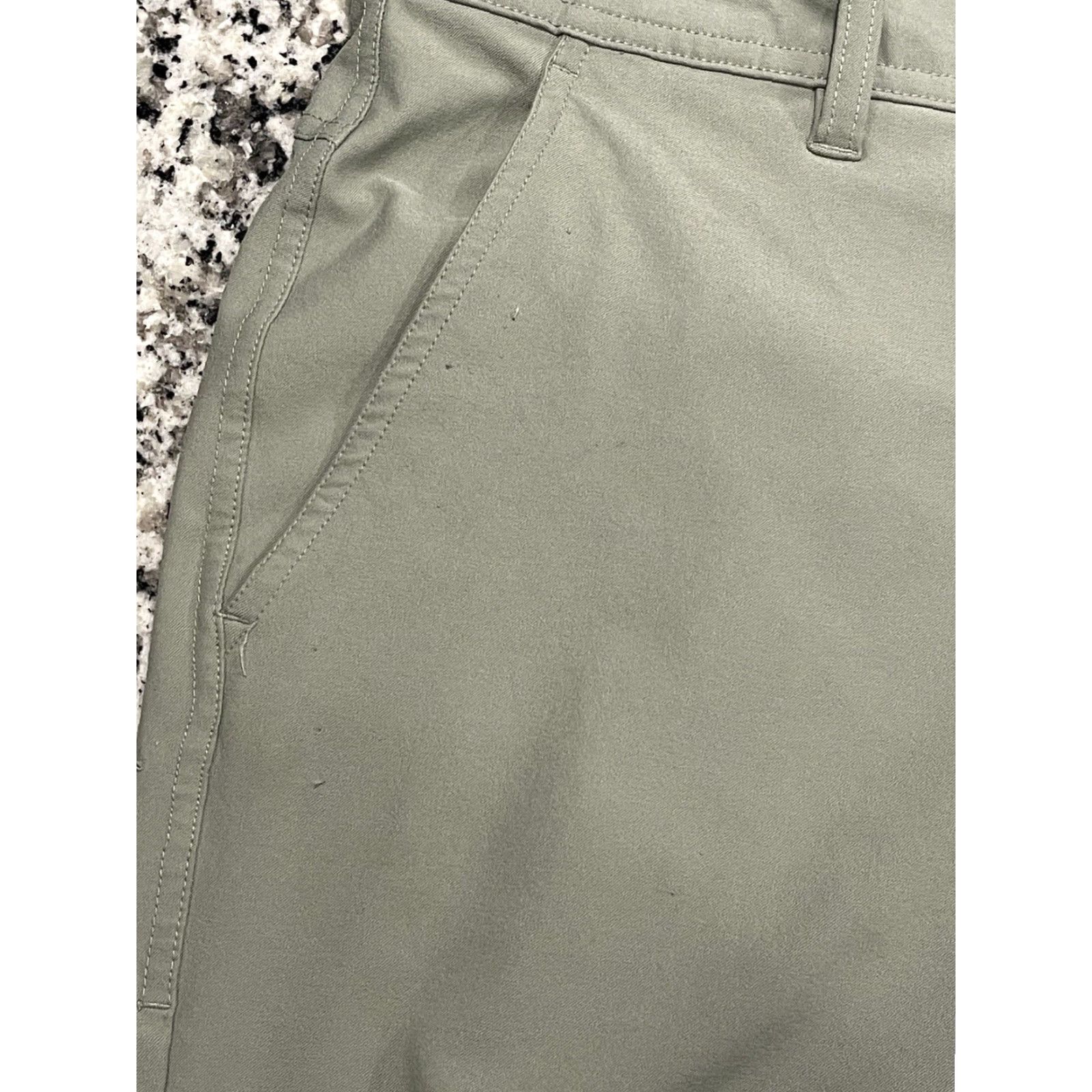 Vintage Free Fly Pants Men's 35x31 Chino Sage Nylon Stretch Outdoors Hiking Performance Size US 35 - 4 Thumbnail