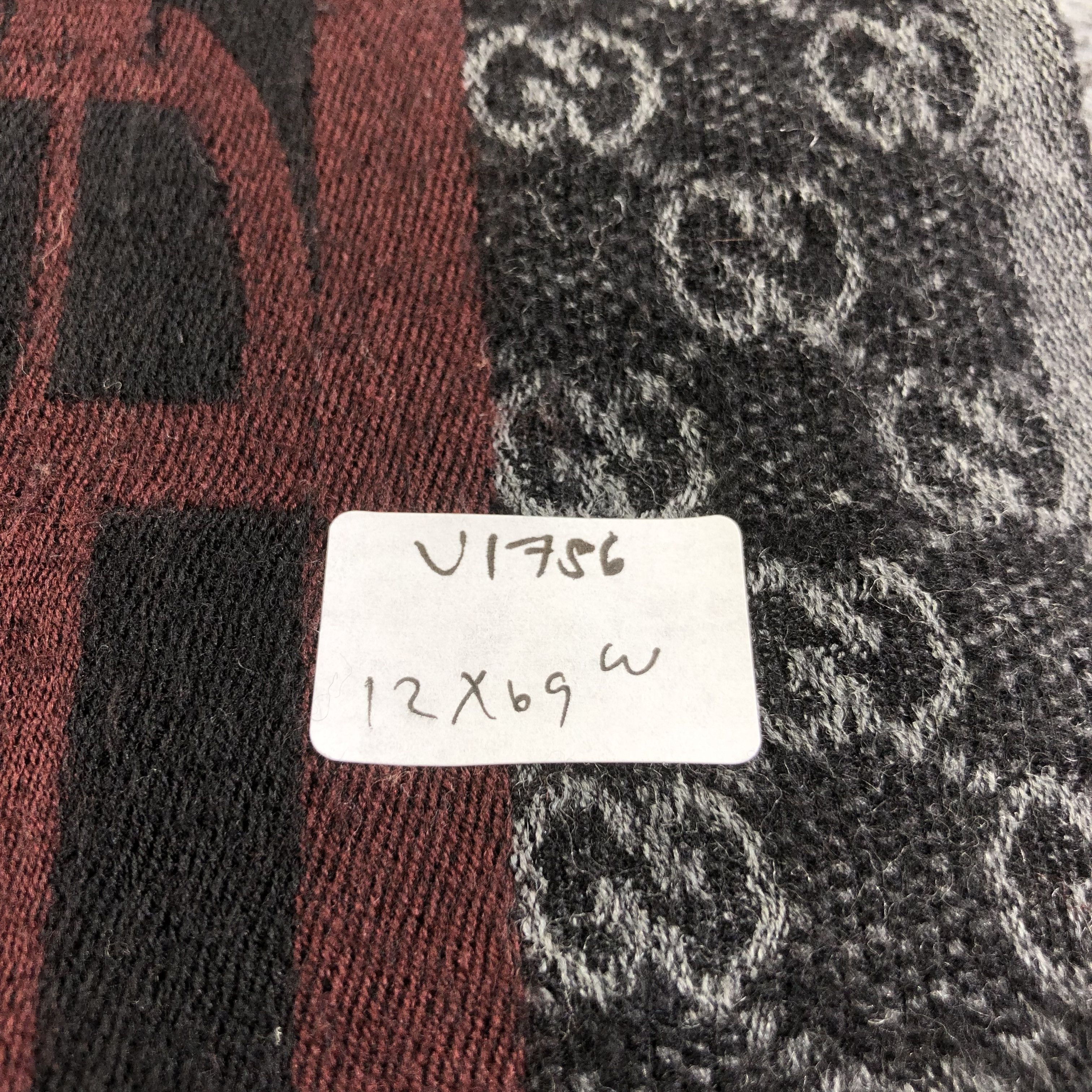 Gucci Gucci GG Monogram Wool Scarf Muffler V1756 Size ONE SIZE - 7 Thumbnail