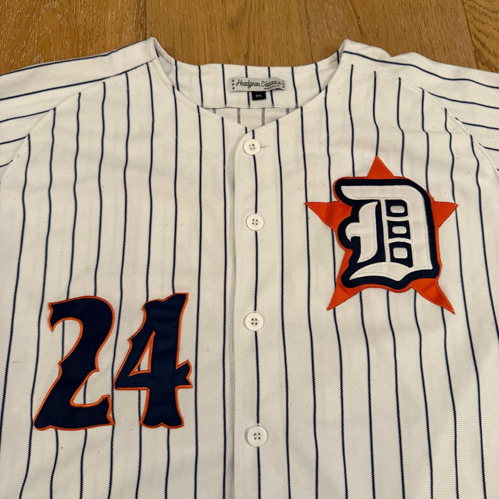 Authentic Negro Leagues Detroit Stars Pinstripe Jersey Negro League Collection Size US XL / EU 56 / 4 - 2 Thumbnail