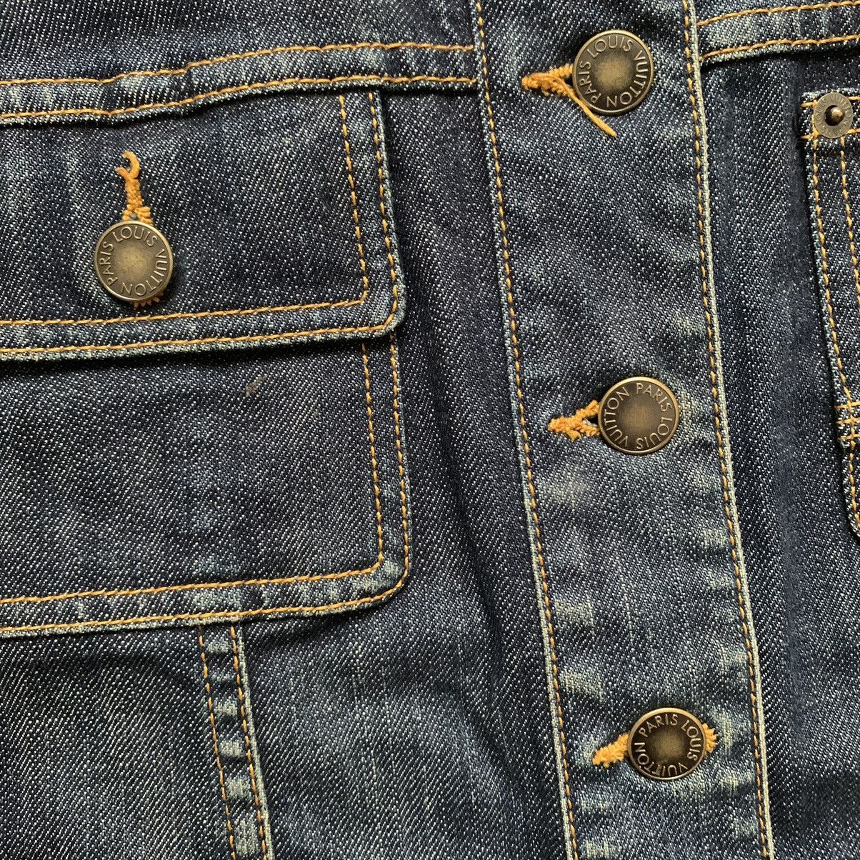 Louis Vuitton × Marc Jacobs SS2006 Cargo Dark Wash Denim Jacket Size M / US 6-8 / IT 42-44 - 4 Thumbnail