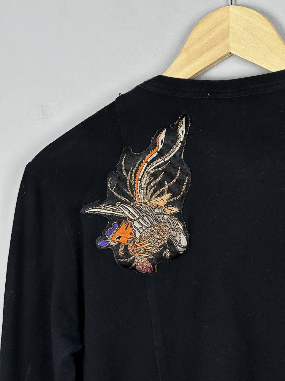 Just Cavalli Just Cavalli Avant Garde Black Long Sleeve T Shirt Size M / US 6-8 / IT 42-44 - 10 Thumbnail