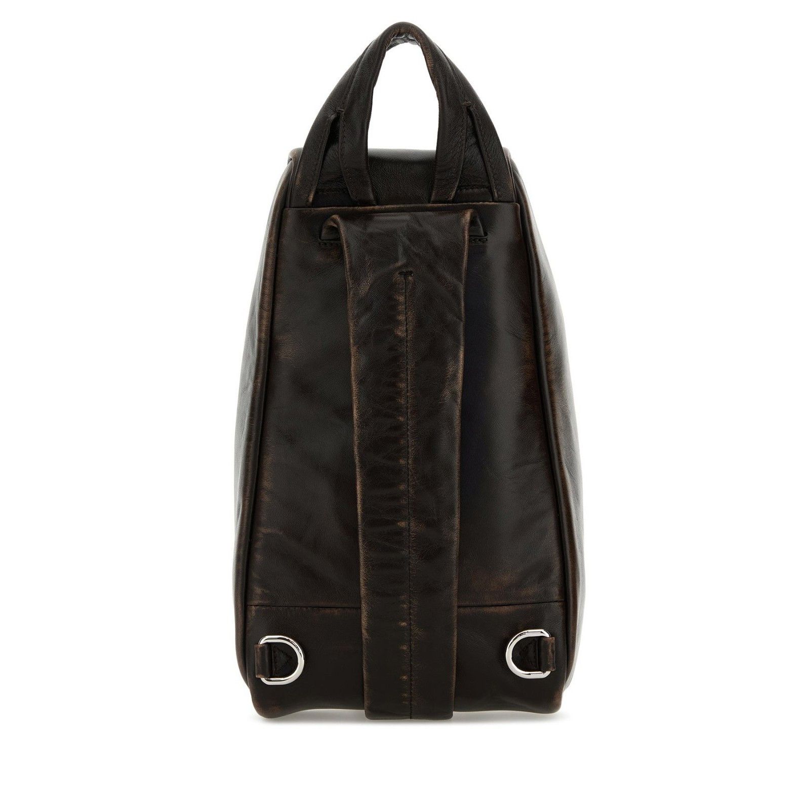 Prada PRADA Dark Brown Leather Backpack New And Authentic Size ONE SIZE - 3 Thumbnail