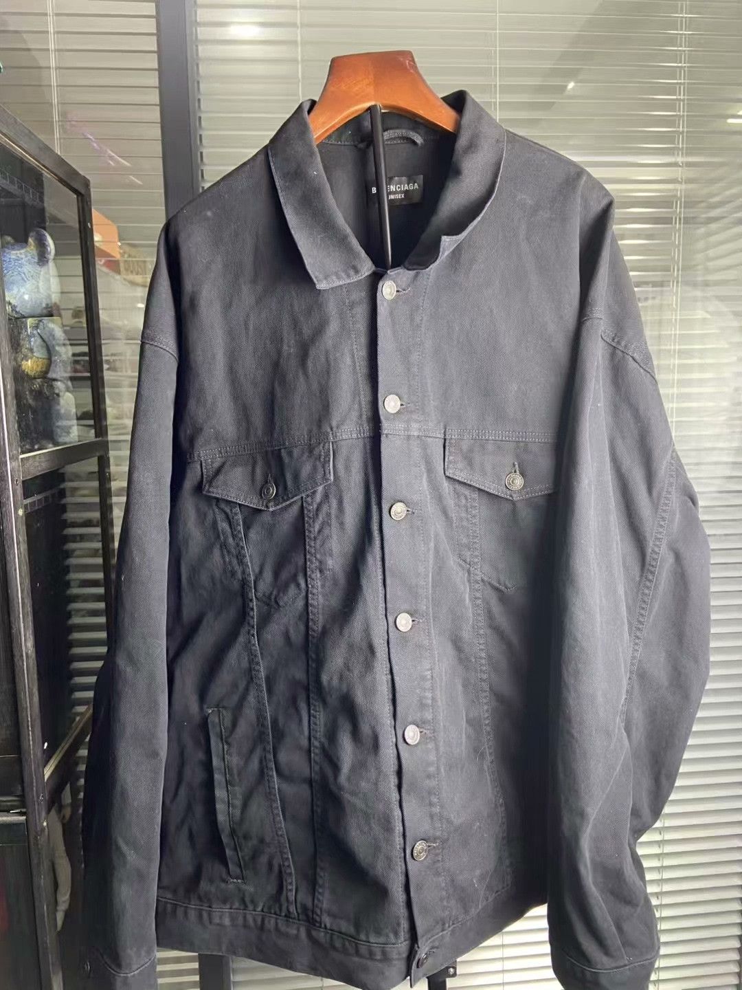 Balenciaga Balenciaga Denim Black Light Jacket m Men Size US M / EU 48-50 / 2 - 1 Thumbnail