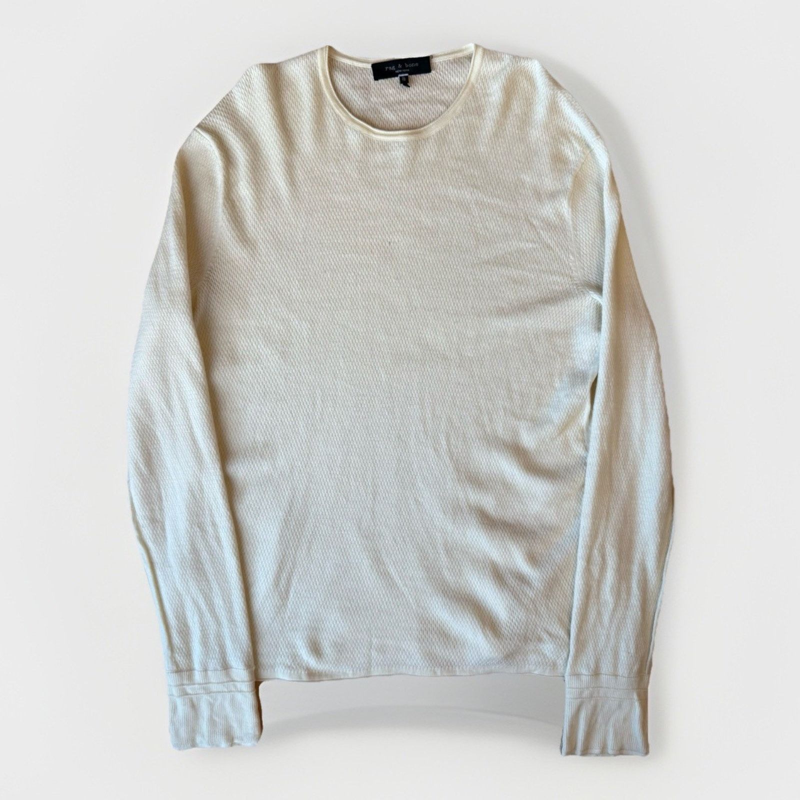 Rag & Bone Rag & Bone Thermal Shirt XL Cream Wool Base Layer Size US XL / EU 56 / 4 - 1 Thumbnail