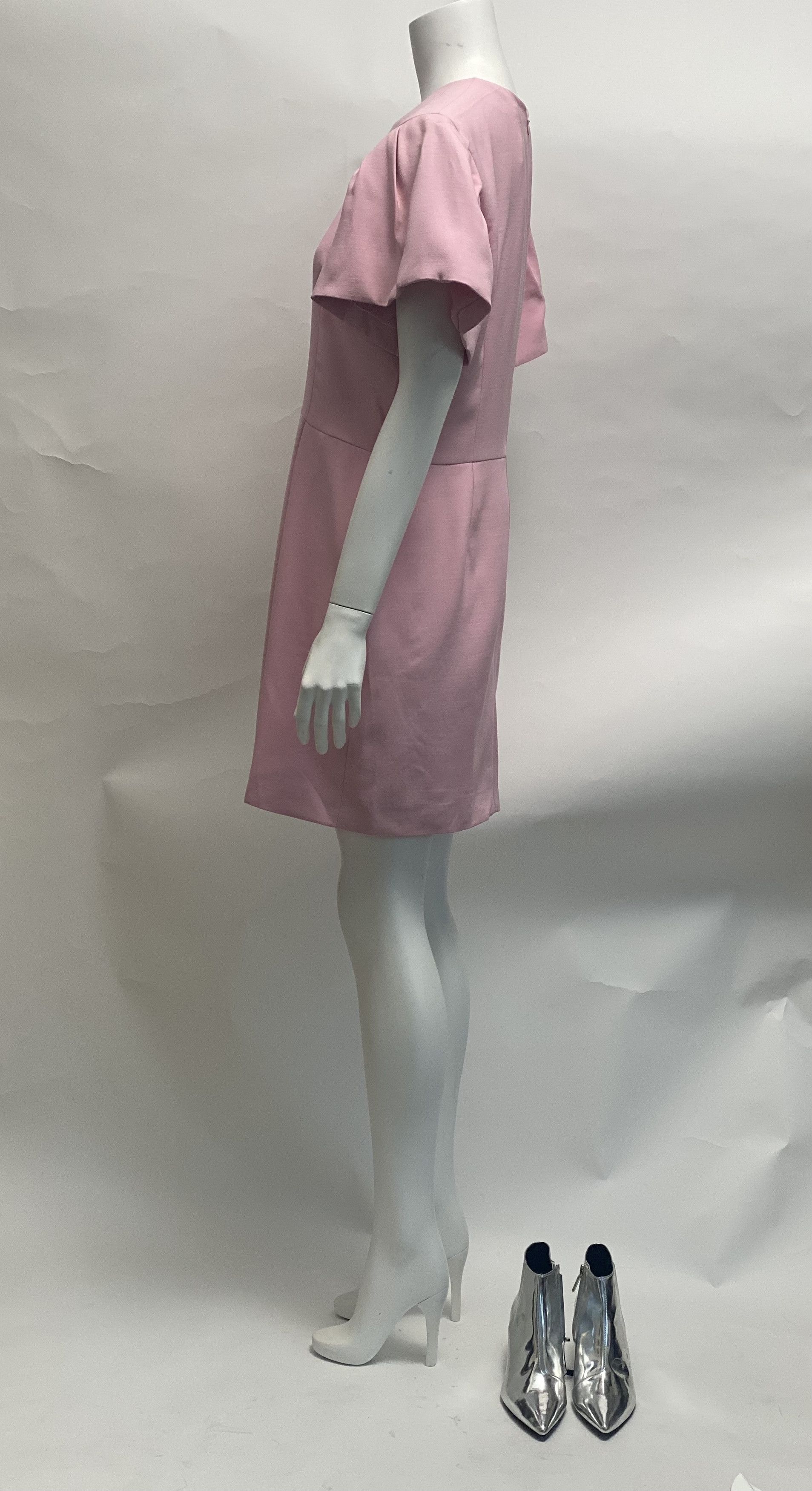 Alexander McQueen Wool Silk Blend Mini Dress Size XL / US 12-14 / IT 48-50 - 3 Thumbnail