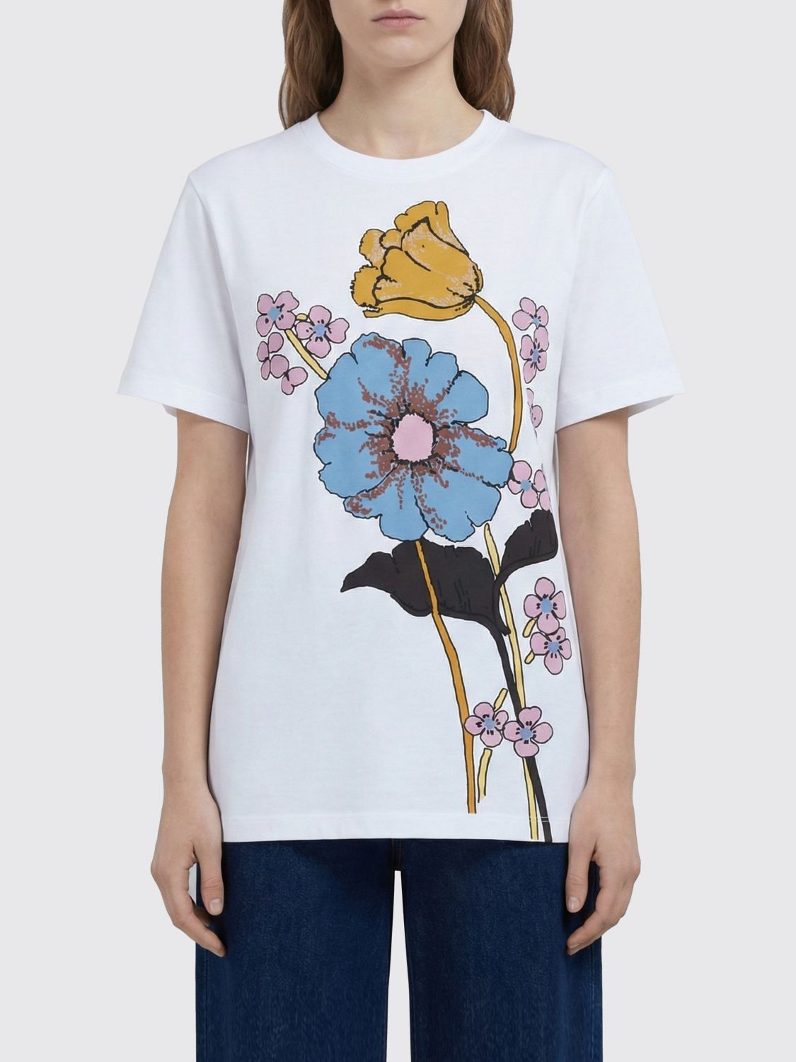 Marni Marni T-Shirt Woman White Size XS / US 0-2 / IT 36-38 - 1 Thumbnail