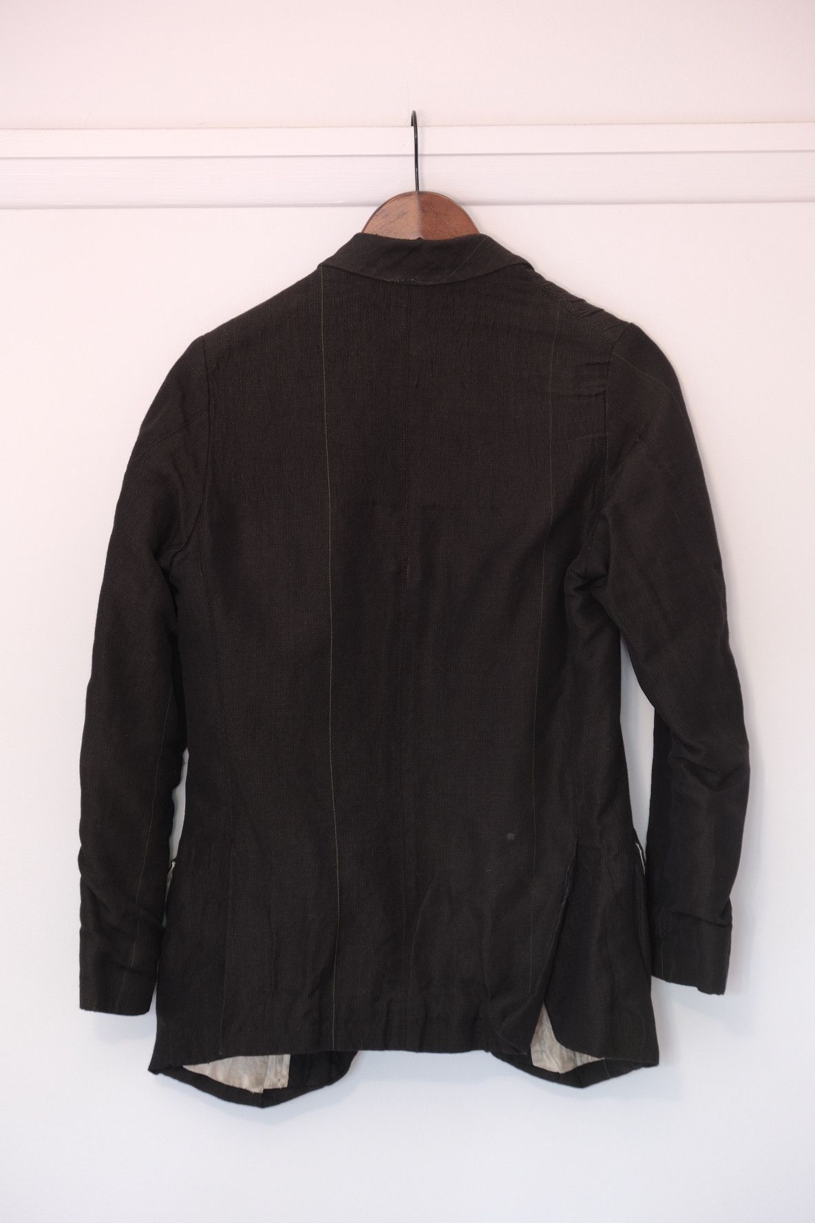 Paul Harnden Shoemakers Paul Harnden mens blazer S linen black Size 34R - 2 Thumbnail