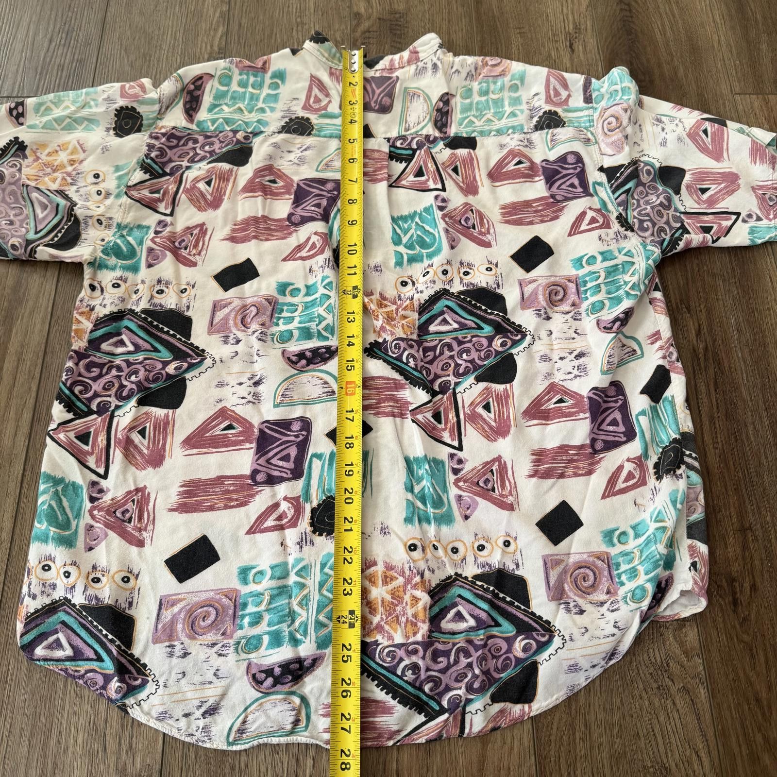 Other Vintage 90s Abstract Geometric Art Button Up Size US L / EU 52-54 / 3 - 8 Thumbnail