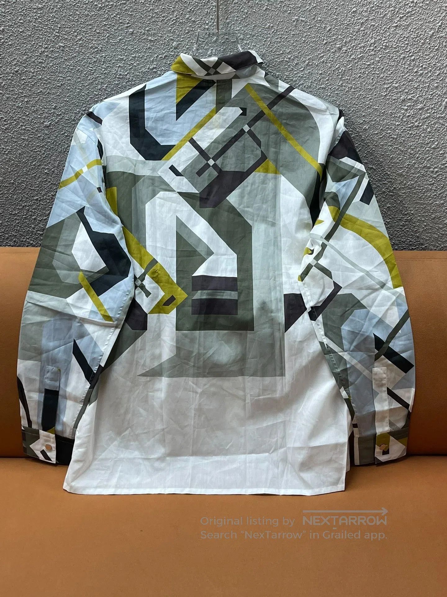 Hermes Hermes Geometric Print Long. Size US M / EU 48-50 / 2 - 2 Thumbnail