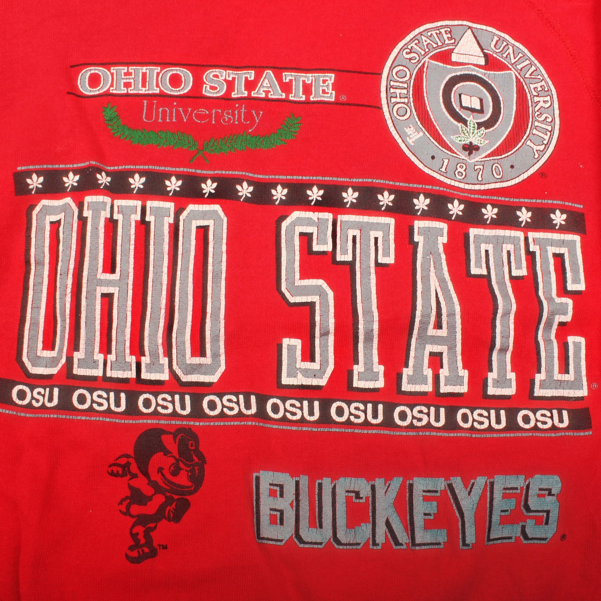 NCAA × Vintage Vintage 90’s Ohio State Sweatshirt Crewneck Size US XXL / EU 58 / 5 - 2 Thumbnail