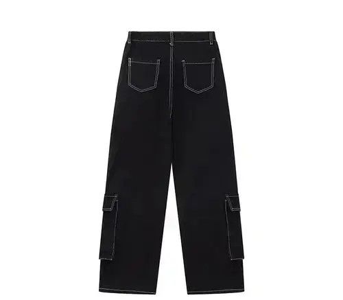 Japanese Brand × Jean Retro workwear multi-pocket wide-leg jeans Size US 32 / EU 48 - 4 Thumbnail