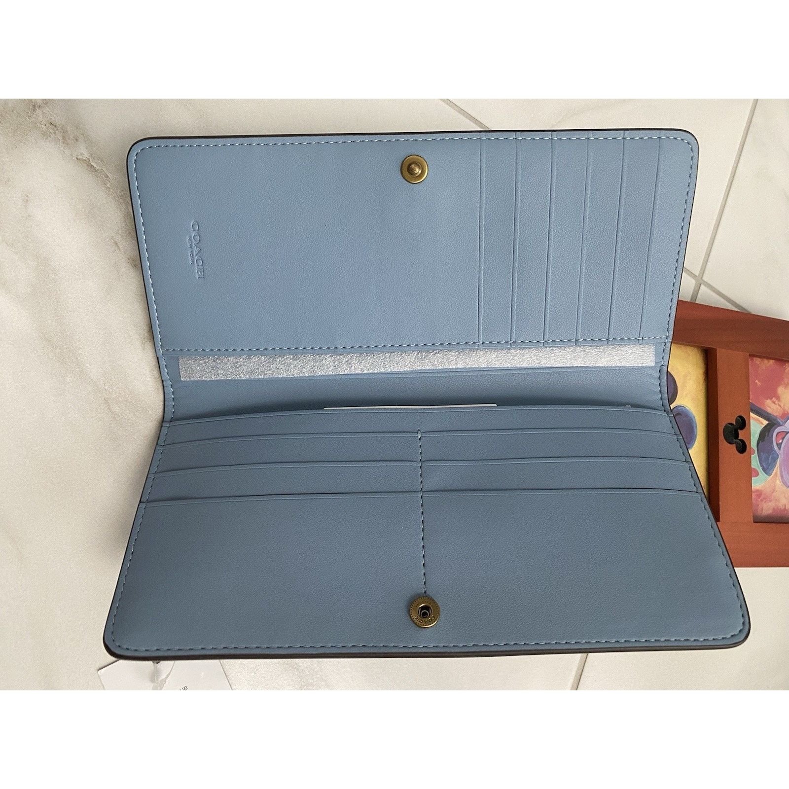 Coach Coach Slim Wallet Bluebell NWT Size ONE SIZE - 3 Thumbnail