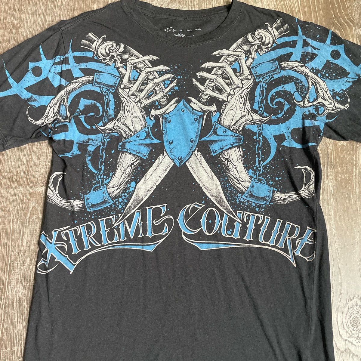 Affliction × JNCO × Tapout Black Affliction Xtreme Couture streetwear shirt Size US M / EU 48-50 / 2 - 3 Thumbnail
