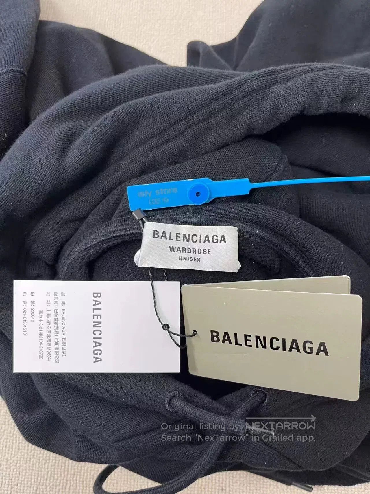 Balenciaga Balenciaga Logo Hoodie Black XS. Size US XS / EU 42 / 0 - 5 Thumbnail