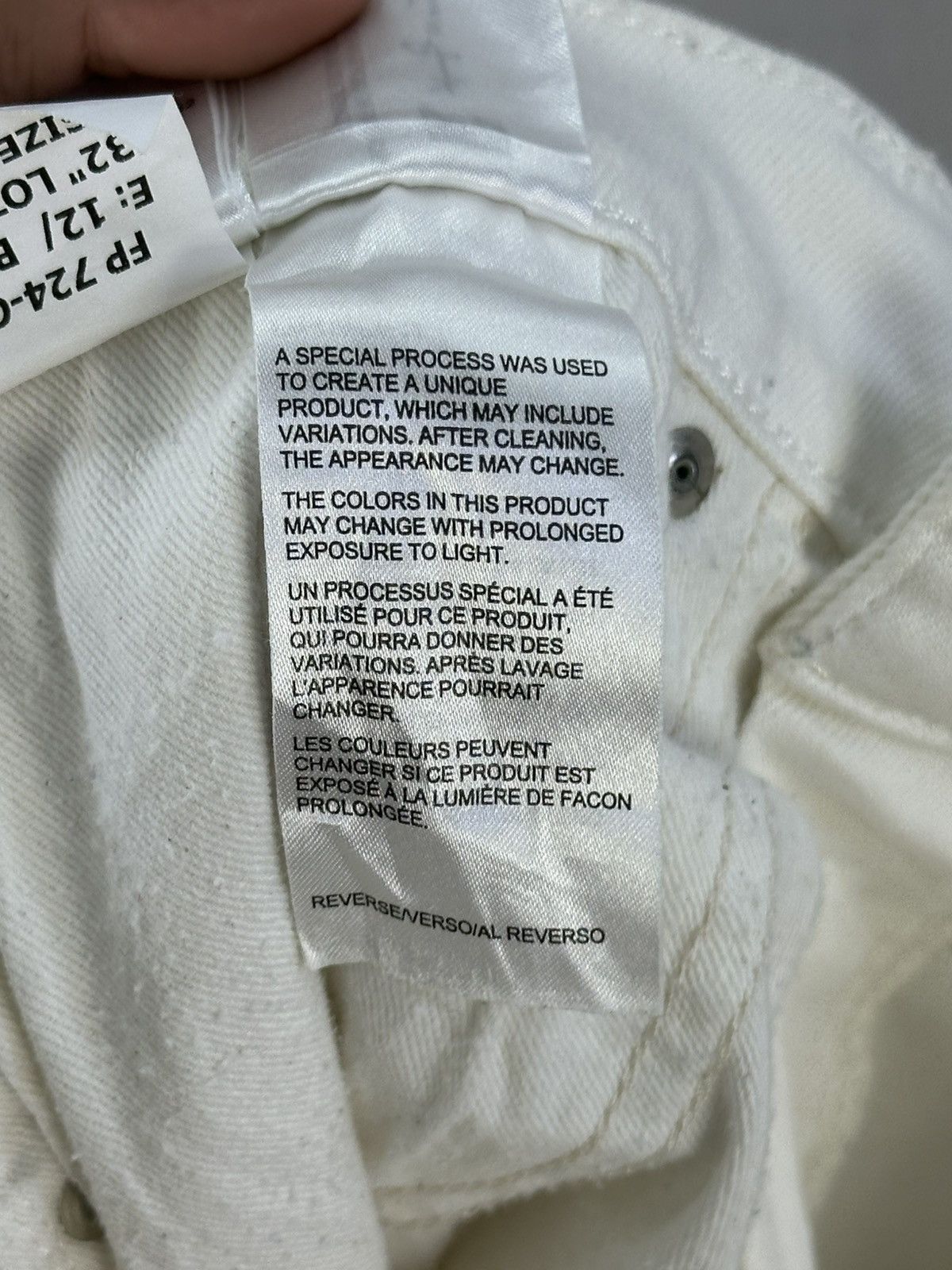 Andy Warhol × Calvin Klein 205W39NYC Calvin Klein X Andy Warhol Visual Art White Denim Jeans Size US 32 / EU 48 - 22 Thumbnail
