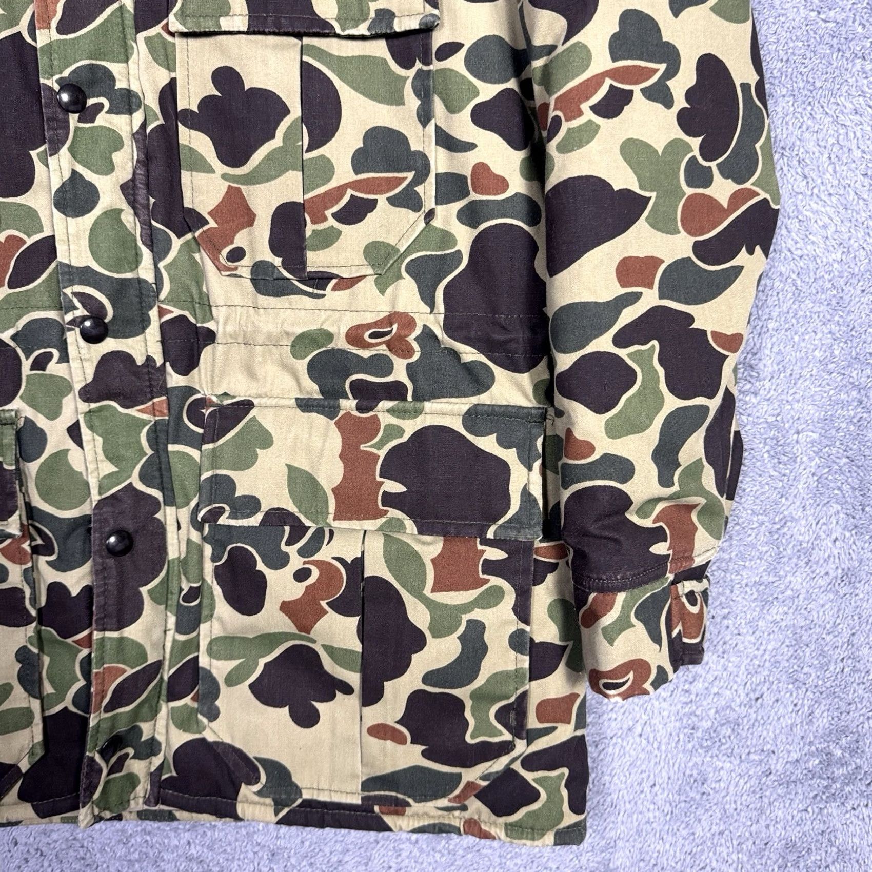 Walls Walls Blizzard Pruf Thinsulate Duck Frog Camo Coat Jacket Chore Barn Field Men S Vintage Military Jacket Size US S / EU 44-46 / 1 - 3 Thumbnail