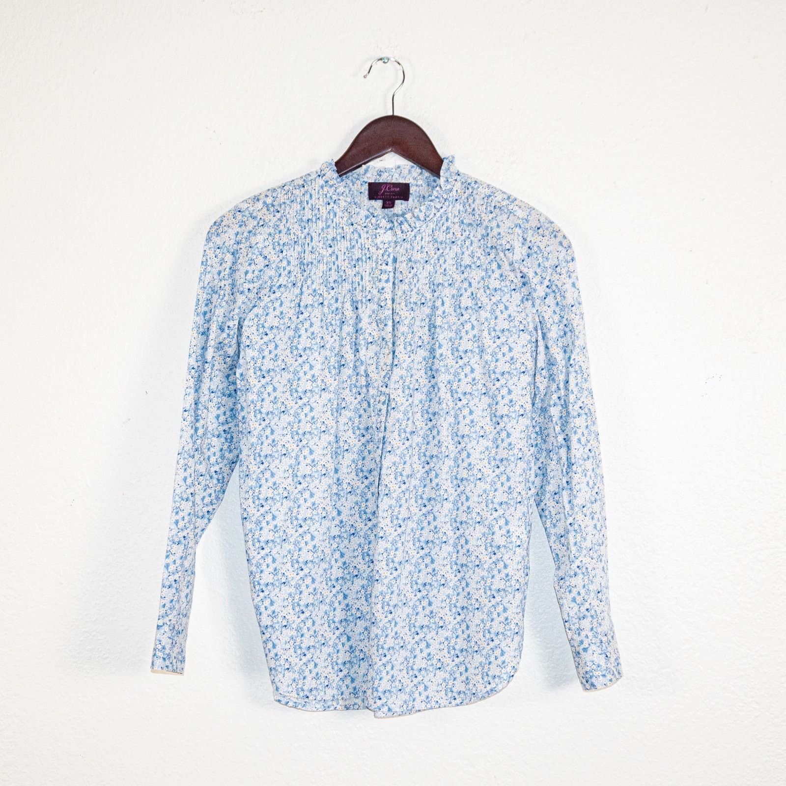 J.Crew J.Crew Liberty Fabric Cotton Popover Shirt Misti Valeria Size XS / US 0-2 / IT 36-38 - 4 Thumbnail