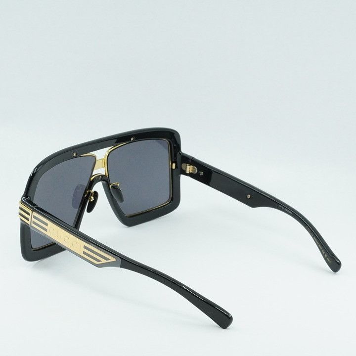 Gucci Gucci GG0900S 001 Sunglasses Black Aviator Frame, Grey Size ONE SIZE - 10 Thumbnail