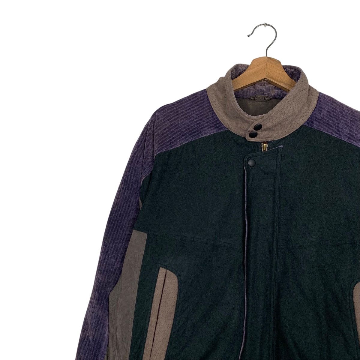 Vintage GER RUFFINI Purple Corduroy Hybrid Jacket #2795-C126 Size US L / EU 52-54 / 3 - 3 Thumbnail