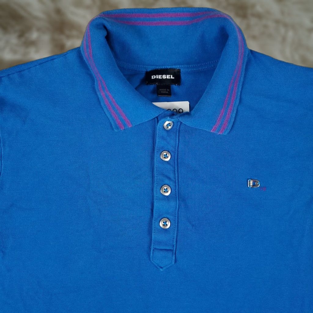 Diesel Diesel Polo Shirt Mens Small Blue Casual Short Sleeve Adult Shirt Size US S / EU 44-46 / 1 - 1 Thumbnail