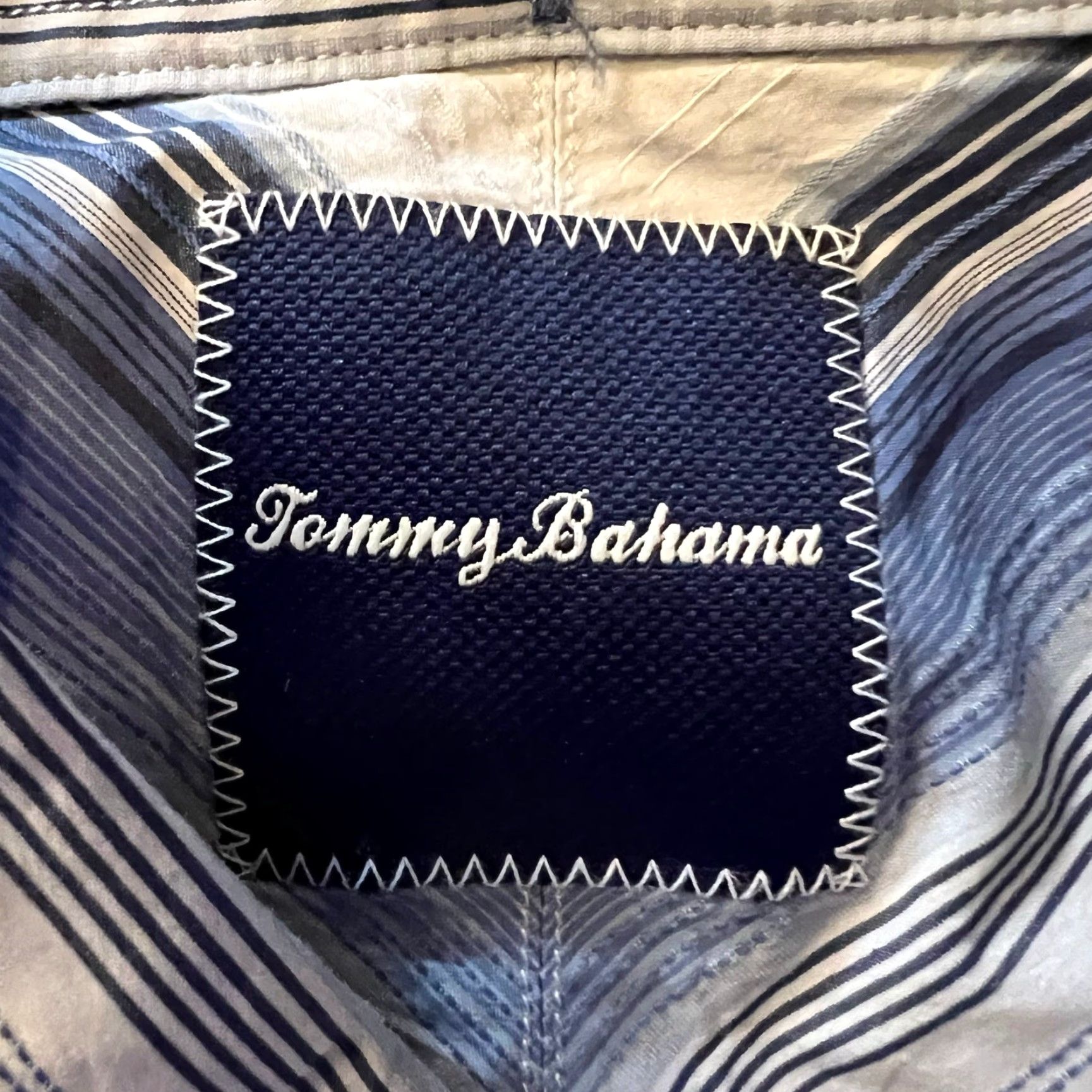 Tommy Bahama Tommy Bahama Shirt Mens XL Silk Blend Long Sleeve Button Up Blue White Size US XL / EU 56 / 4 - 6 Thumbnail