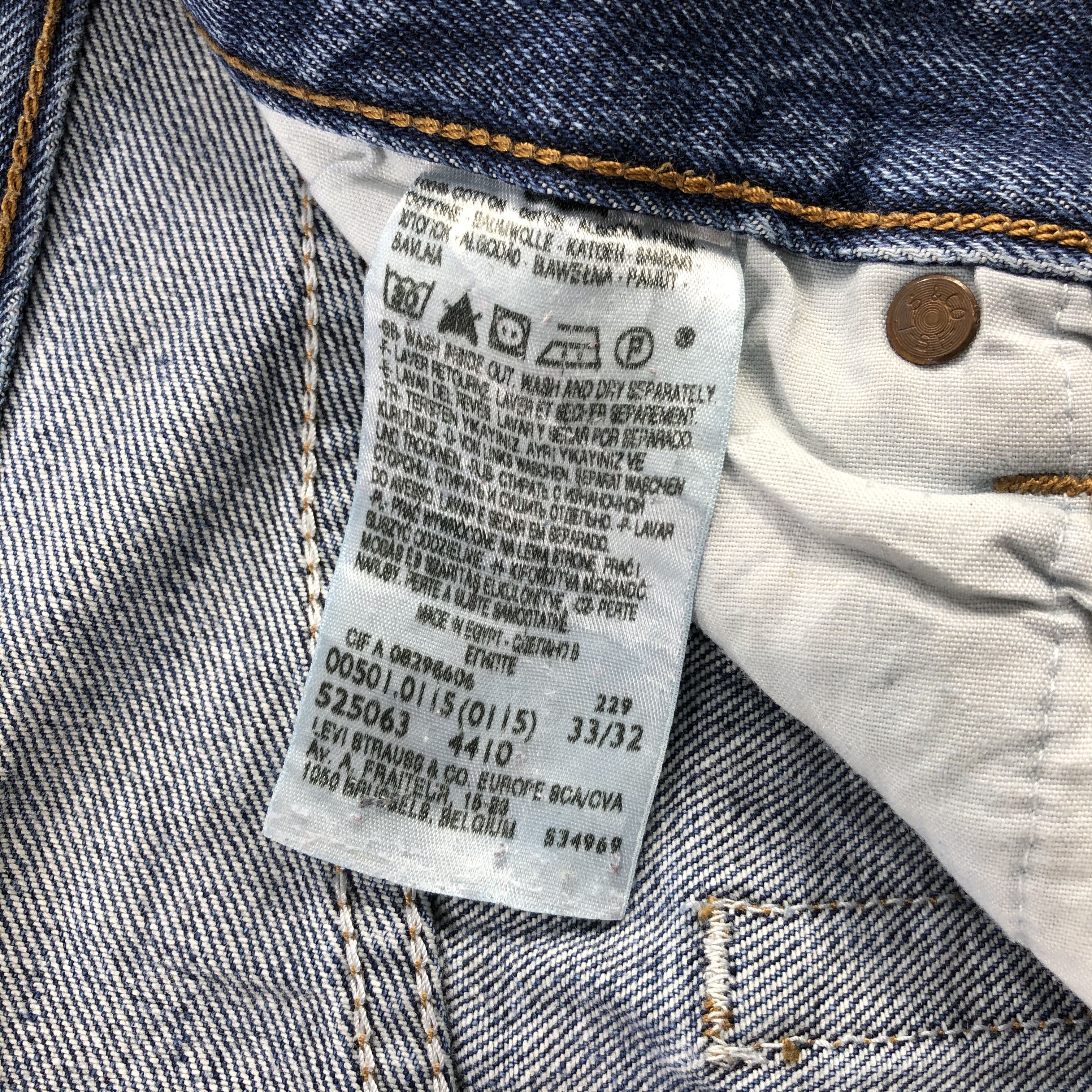 Levi's Vintage Jeans Levis 501 -JM979 Size US 33 - 11 Thumbnail