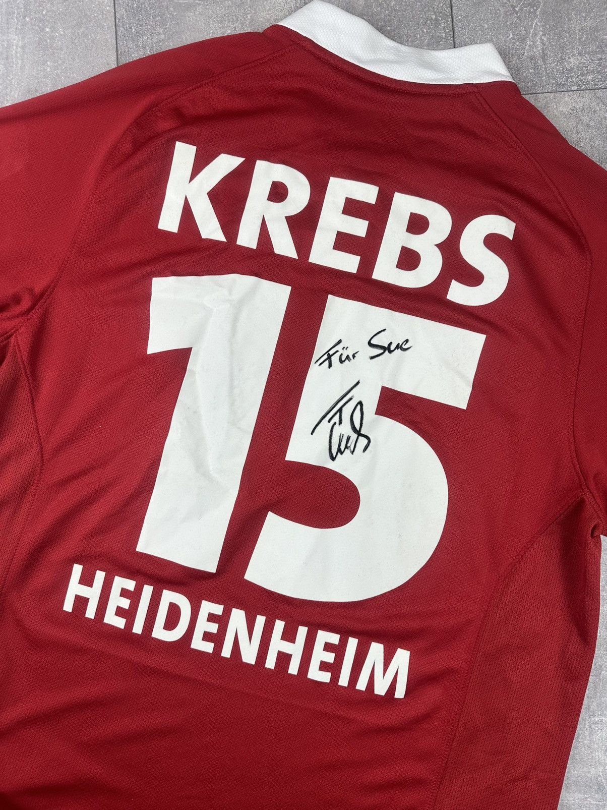 Nike Nike FC Heidenhein 2009/10 Away #15Krebs Soccer Jersey Size US L / EU 52-54 / 3 - 13 Thumbnail