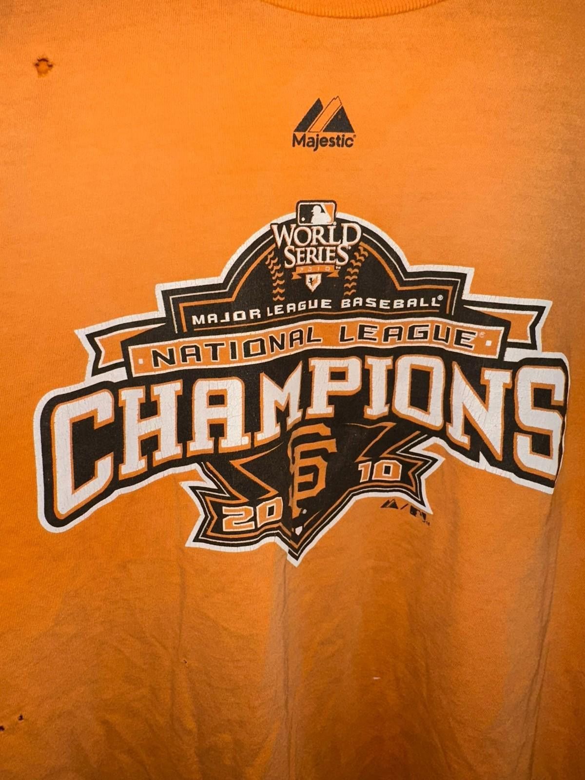 Majestic Vintage 2010 SF Giants NL Champions Tee – Majestic, LG Size US L / EU 52-54 / 3 - 2 Thumbnail