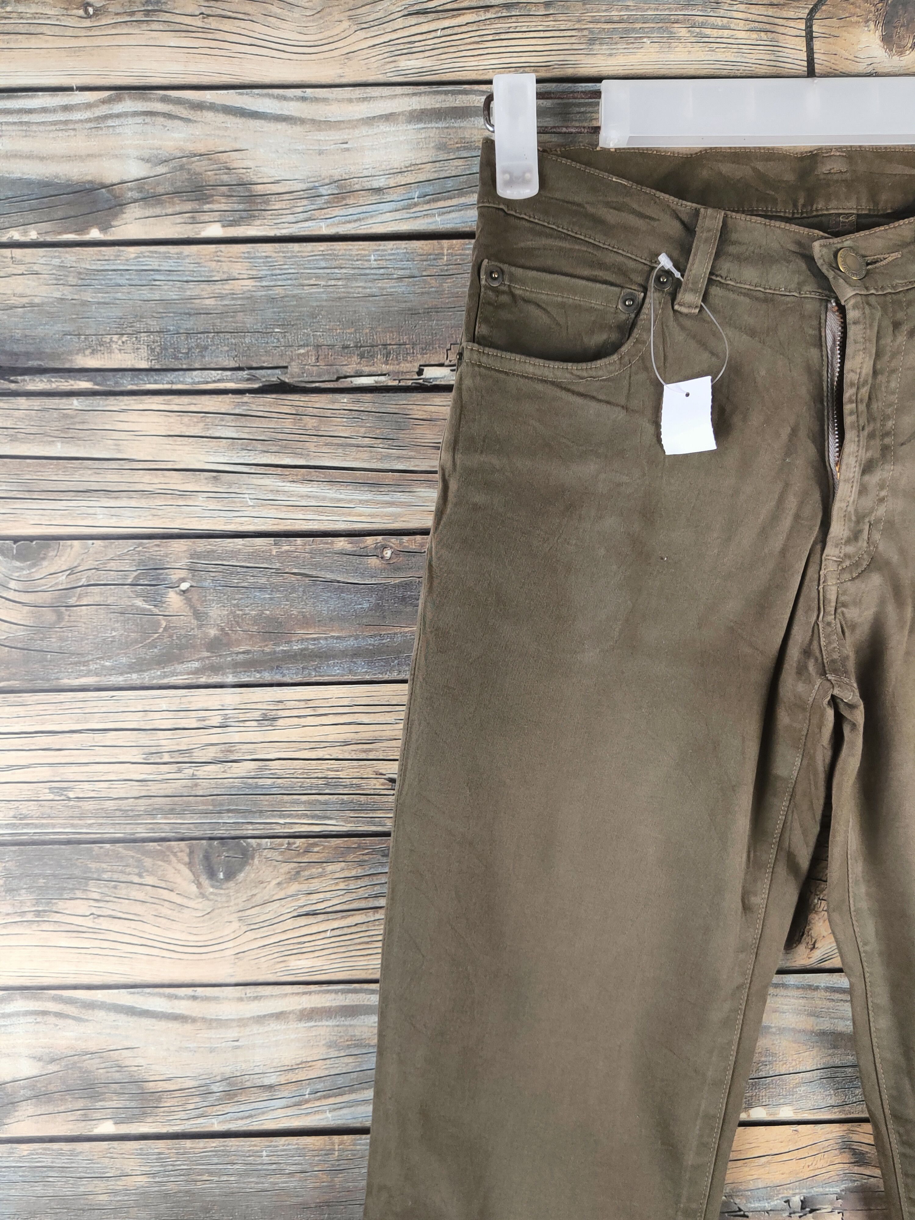 Japanese Brand DL O.z.o.c Olive Multipocket Casual Pants #46-337 Size 25" / US 0 / IT 36 - 3 Thumbnail