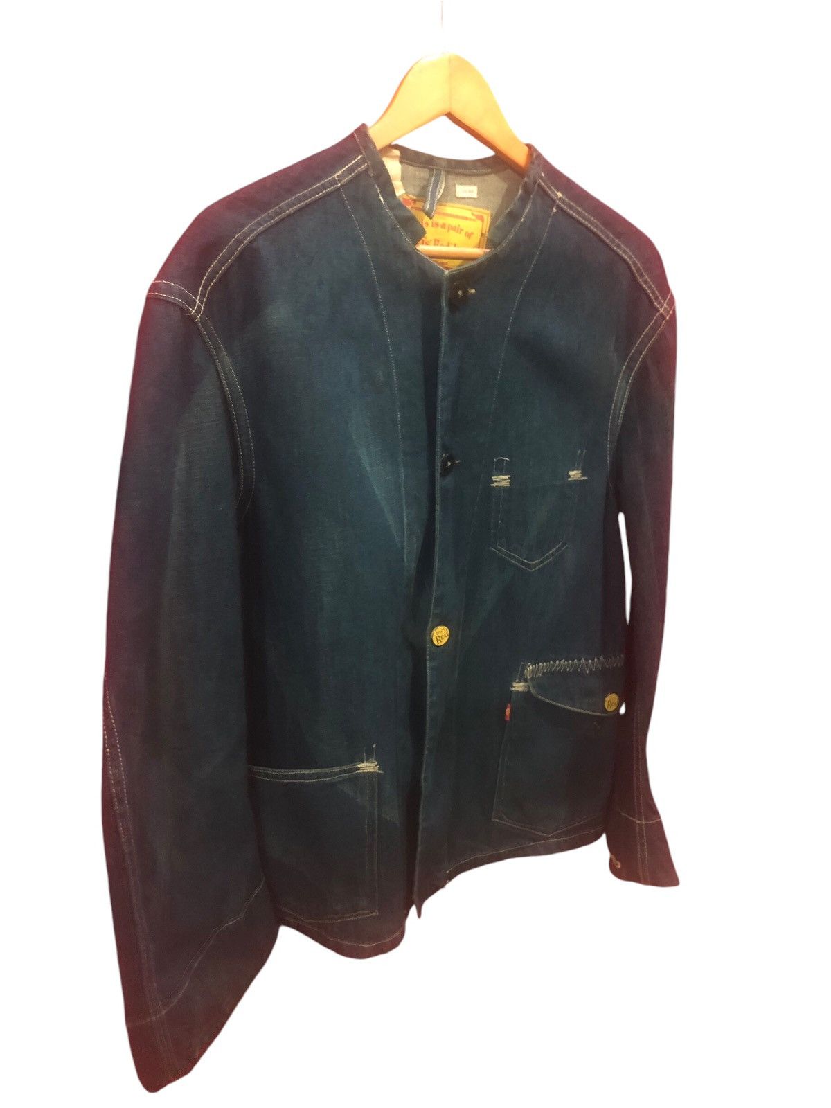 Levi's × Levi's Vintage Clothing Rare!! Levi’s Red Jeans Lucas Blue Denim Jacket Size US M / EU 48-50 / 2 - 4 Thumbnail