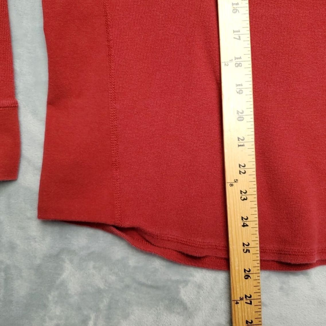 Vintage Duluth Trading Shirt Womens 2XL Red Button Henley Outdoor Cabin Casual Tee Shirt Women Long Sleeve Cotton Blend Knit Pullover TEE, Navy? Size XXL / US 16-18 / IT 52-54 - 5 Thumbnail