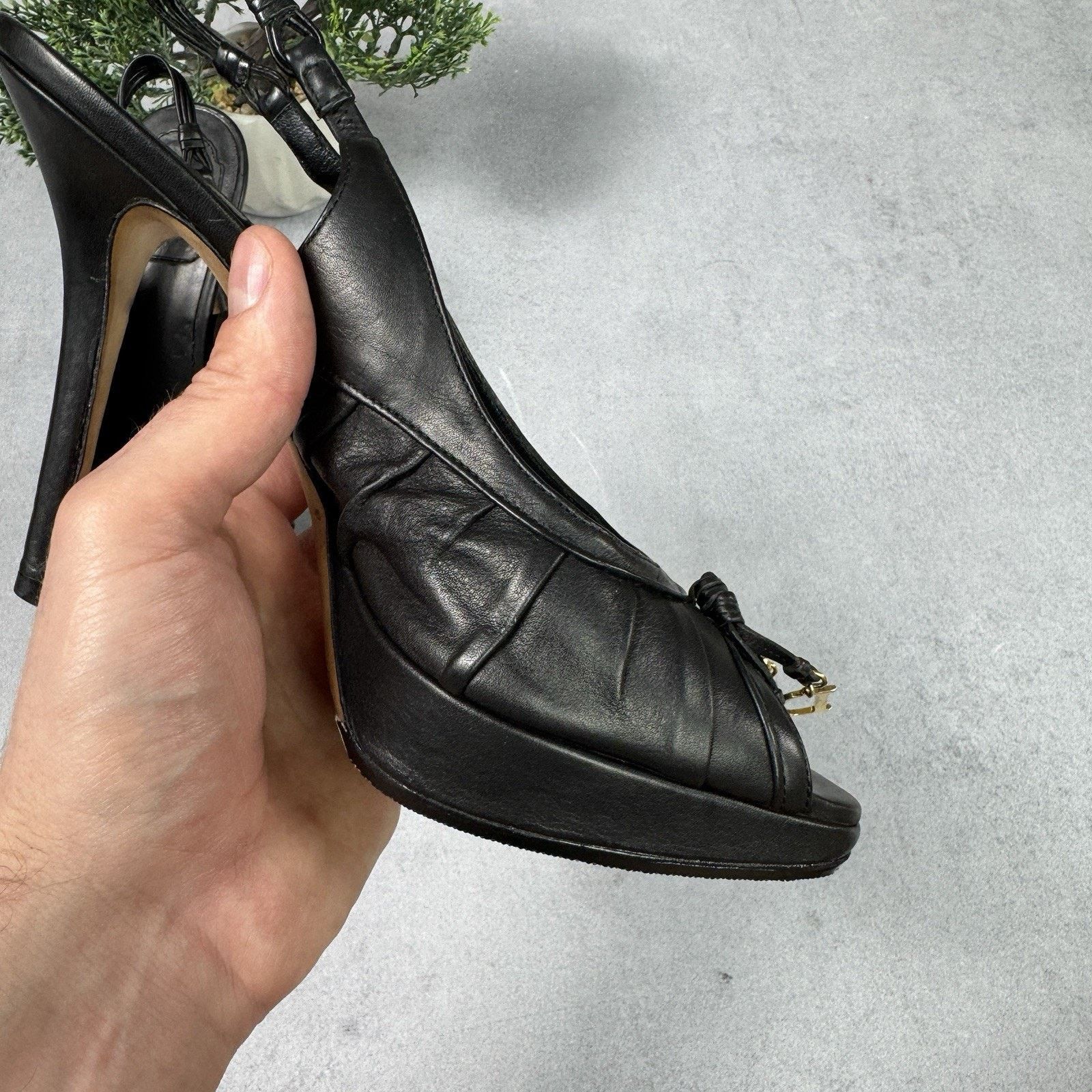 Dior Vintage Christian Dior Heels Black Size 40 Us 10 Metallic Size US 10 / IT 40 - 20 Thumbnail