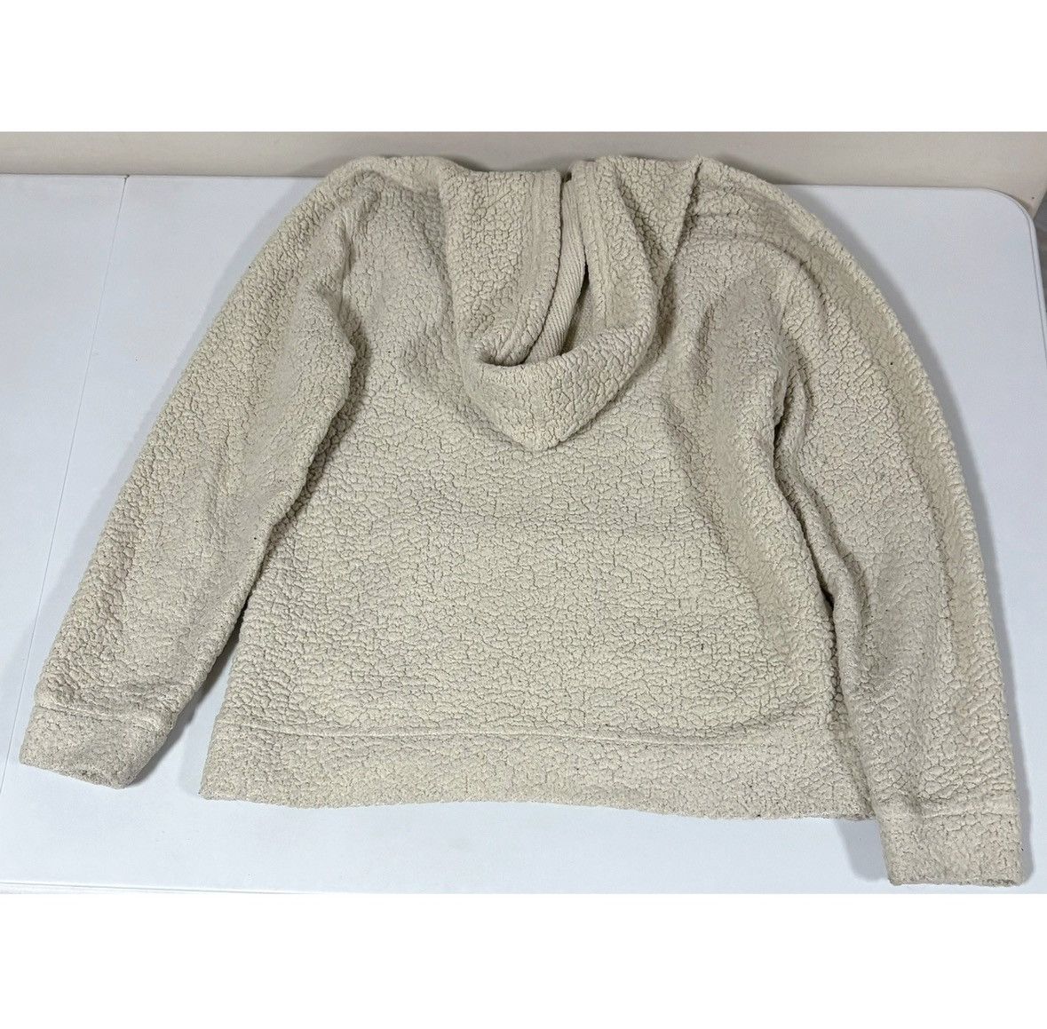 Brooklyn Cloth Tan Beige Fleece Plush Sweatshirt Hoodie Outerwear Size M 🐪✨ Size US M / EU 48-50 / 2 - 5 Thumbnail