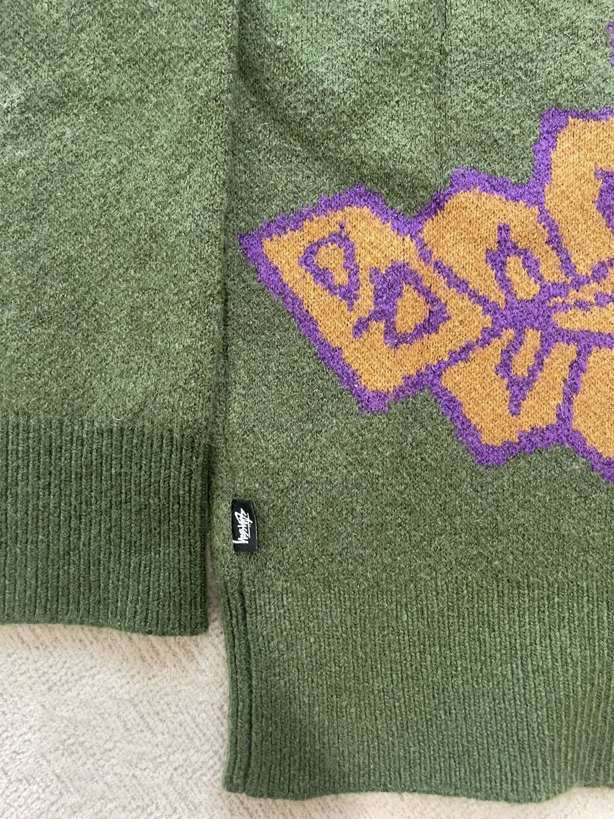 Stussy SS21 stussy paisley knit sweater Size US L / EU 52-54 / 3 - 4 Thumbnail