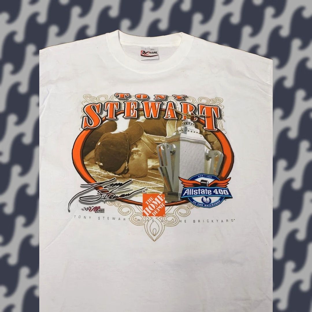Chase Authentics Tony Stewart Chase Authentics Shirt Racing 2005 Brickyard Dream White L Men Short Sleeve Cotton Graphic Print 2000s Size US L / EU 52-54 / 3 - 1 Thumbnail