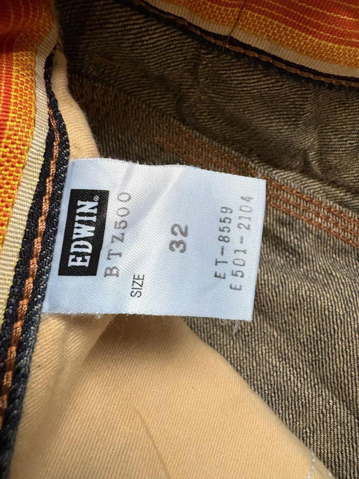 Edwin × Japanese Brand Vintage Japanese Edwin Bleach Mud Wash Bootcut Flare Jeans Size US 33 - 10 Thumbnail