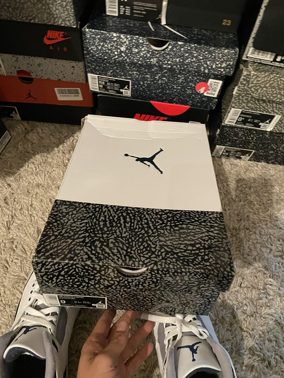 Jordan Brand Jordan 3 Navy Size US 9 / EU 42 - 12 Thumbnail