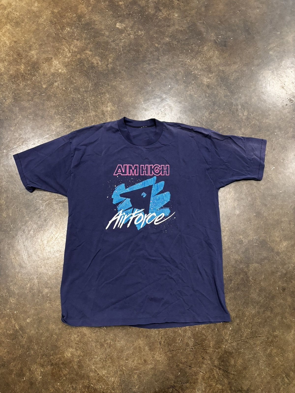 Vintage Vintage 90s Air Force Graphic Tee Size US M / EU 48-50 / 2 - 1 Thumbnail