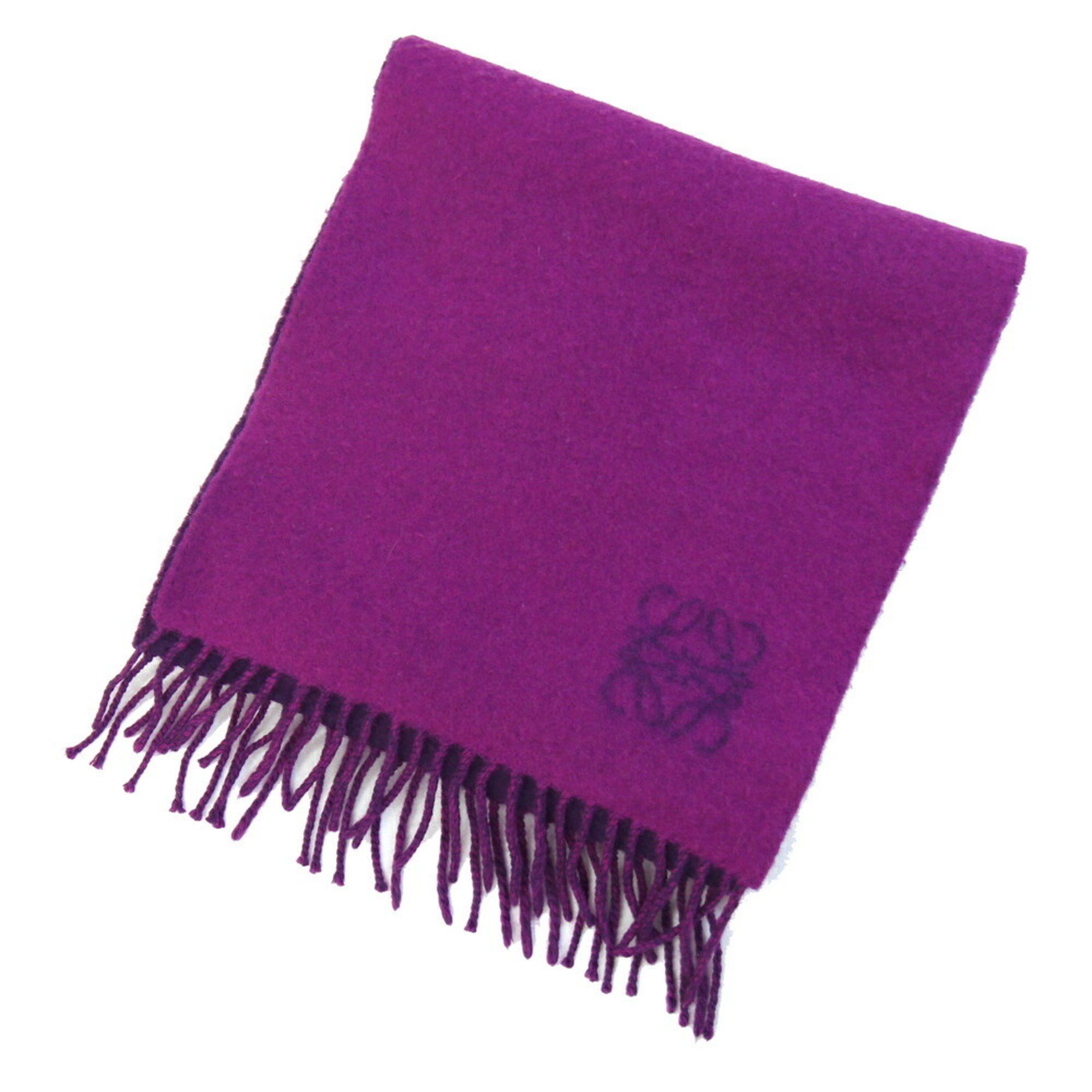 Loewe LOEWE Anagram Scarf Purple Wool Angora Two-Tone Stole for Women Size ONE SIZE - 1 Thumbnail