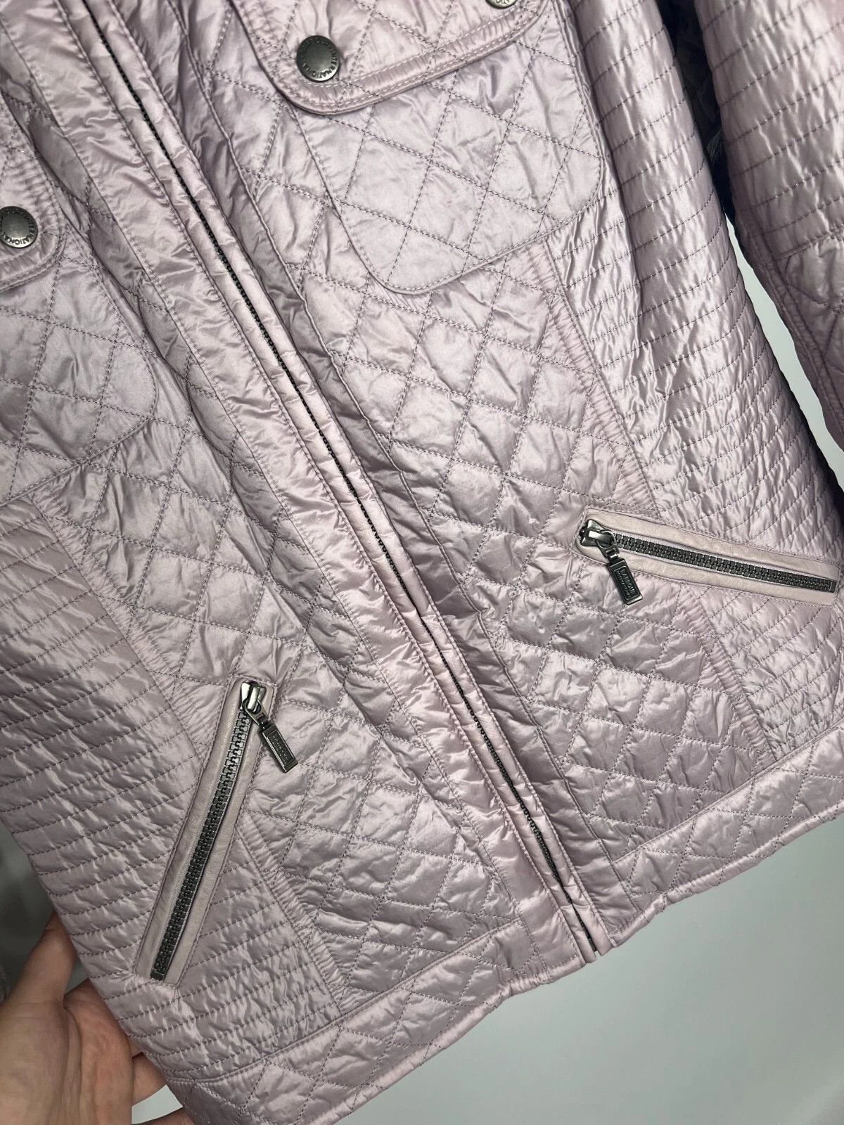 Barbour Barbour International Kleeton Quilted Pink Jacket Size XL / US 12-14 / IT 48-50 - 7 Thumbnail