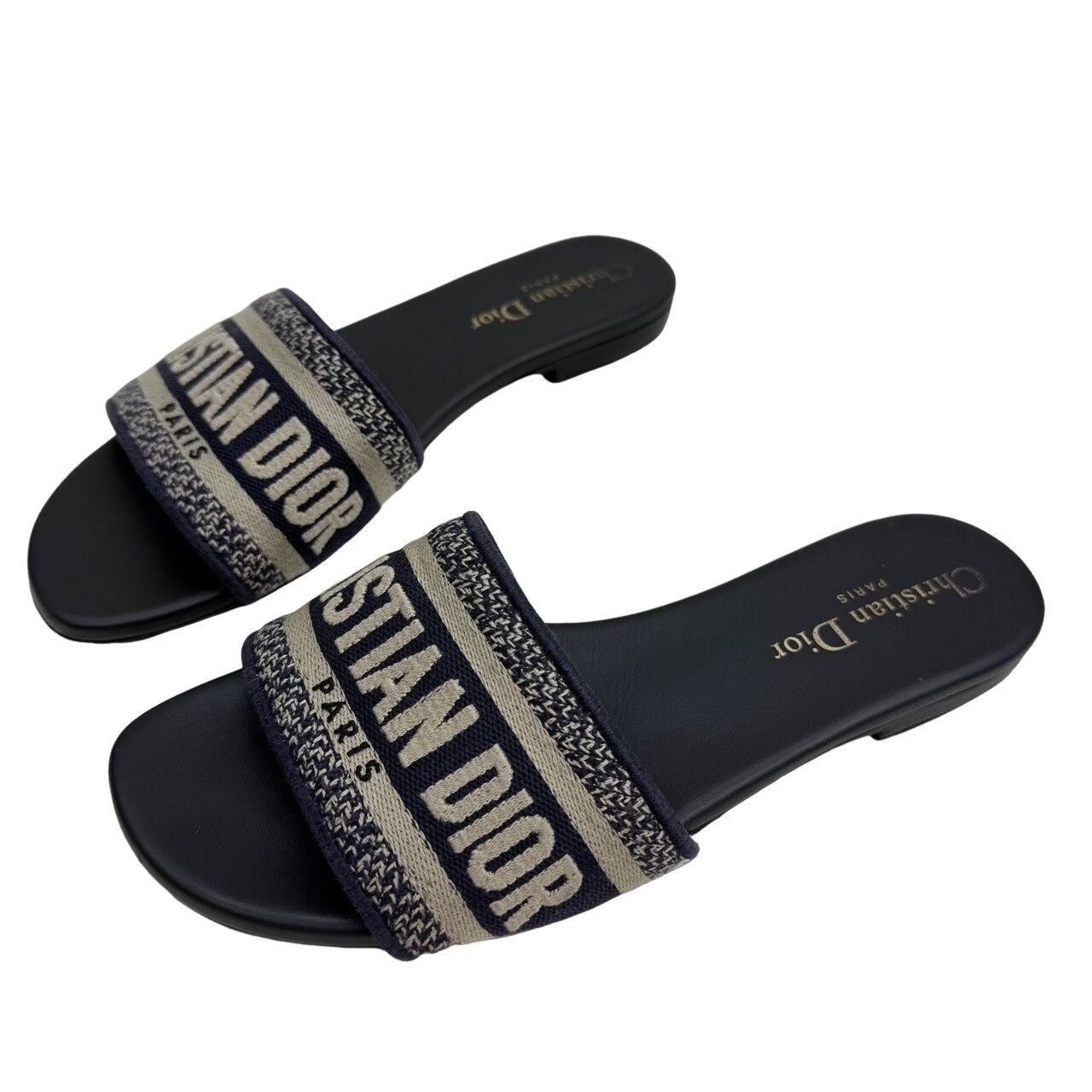 Dior Dior Dway Embroidered Slides Size 35.5 Size US 5.5 / IT 35.5 - 1 Thumbnail