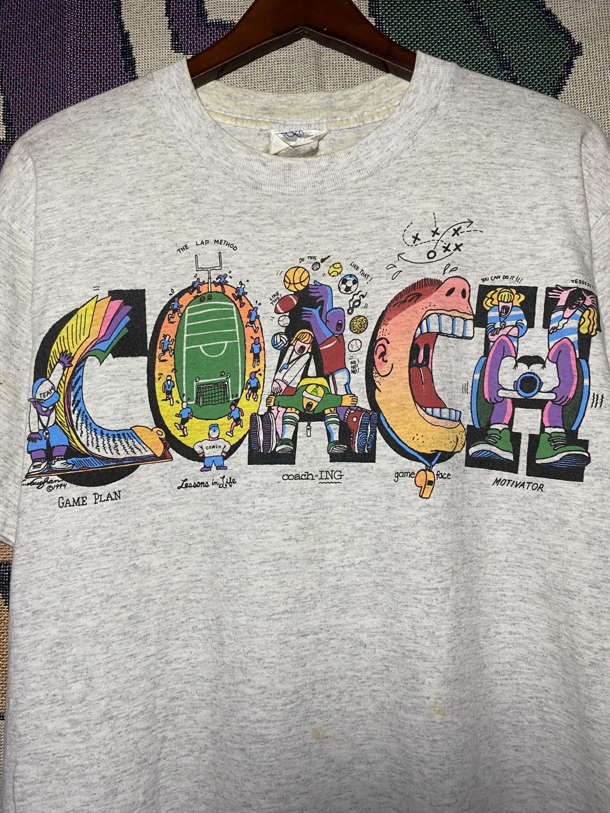 Designer × Vintage Coach Vintage Tees Art Game Plan 1994 Size US M / EU 48-50 / 2 - 2 Thumbnail