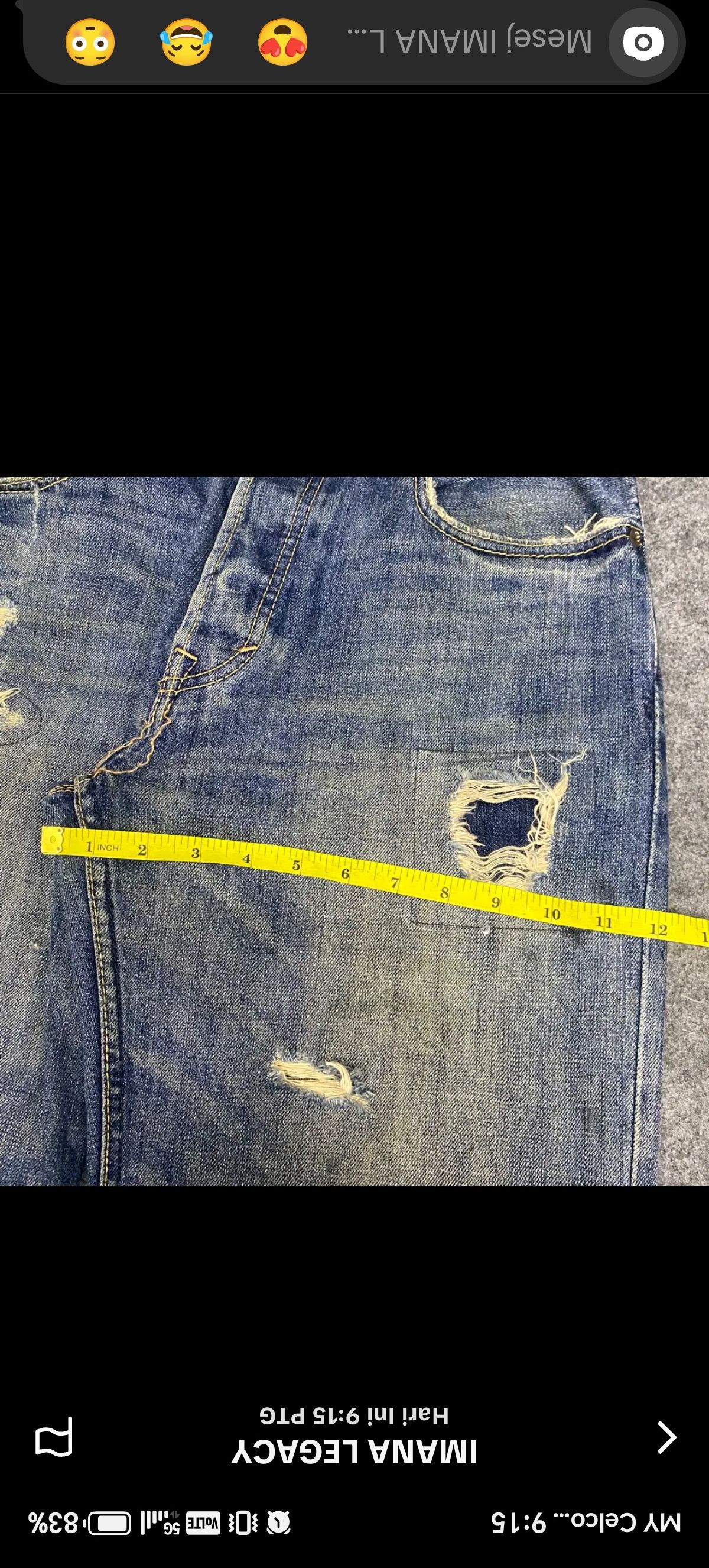 American Eagle Outfitters Vintage American Eagle Qutfitters Patchwork Denim Size US 32 / EU 48 - 7 Thumbnail