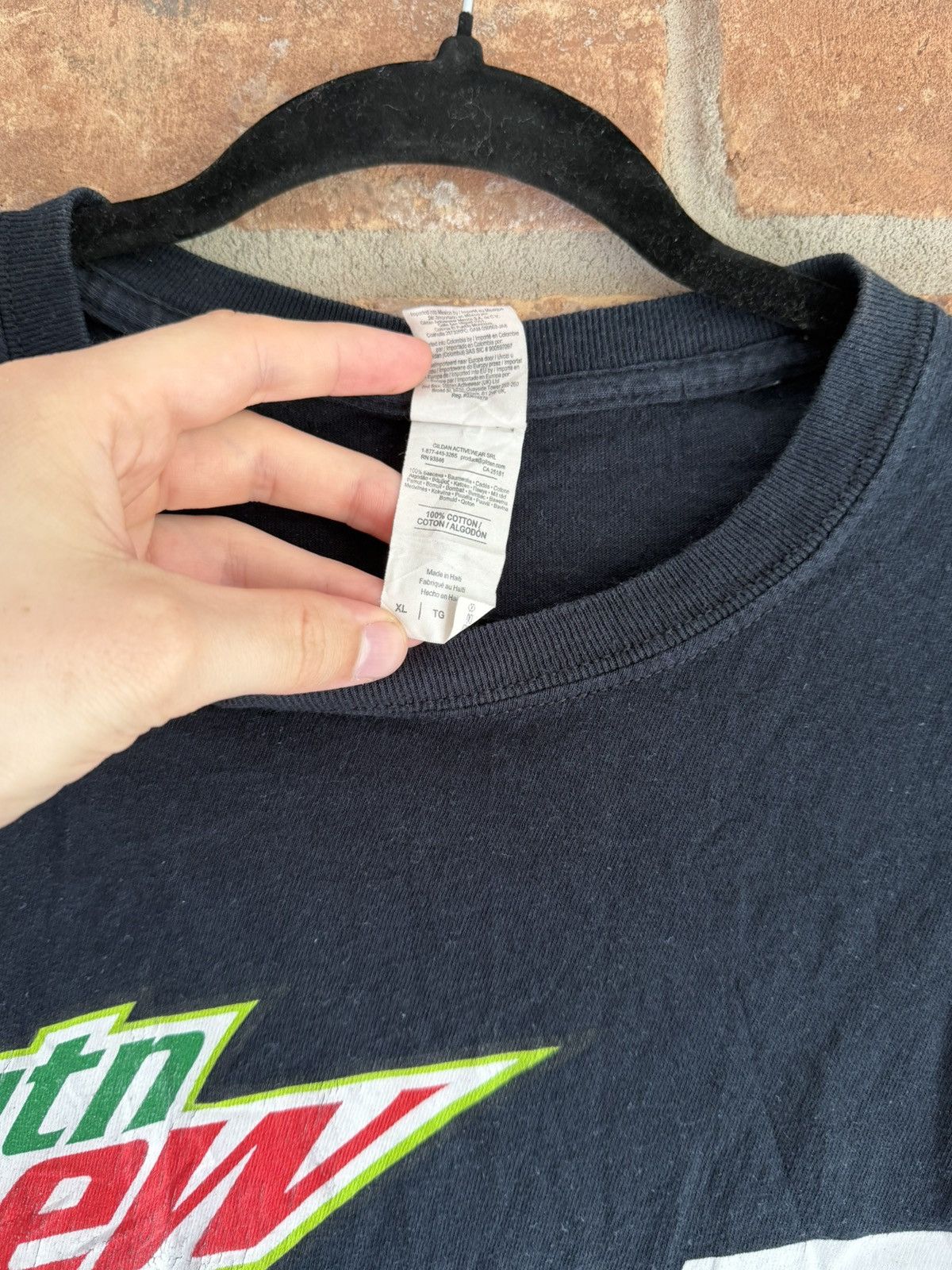 Vintage Mountain Dew ICE T-Shirt Mens XL Black Graphic Tee Size US XL / EU 56 / 4 - 10 Thumbnail