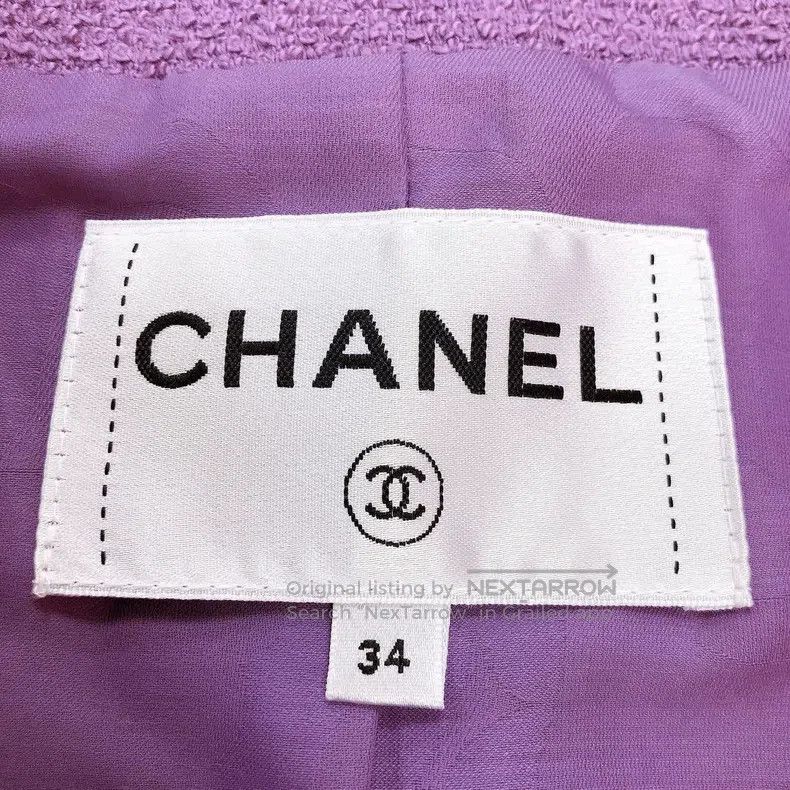 Chanel Chanel 20C purple four-pocket jacket Size XXS / US 00 / IT 34 - 5 Thumbnail