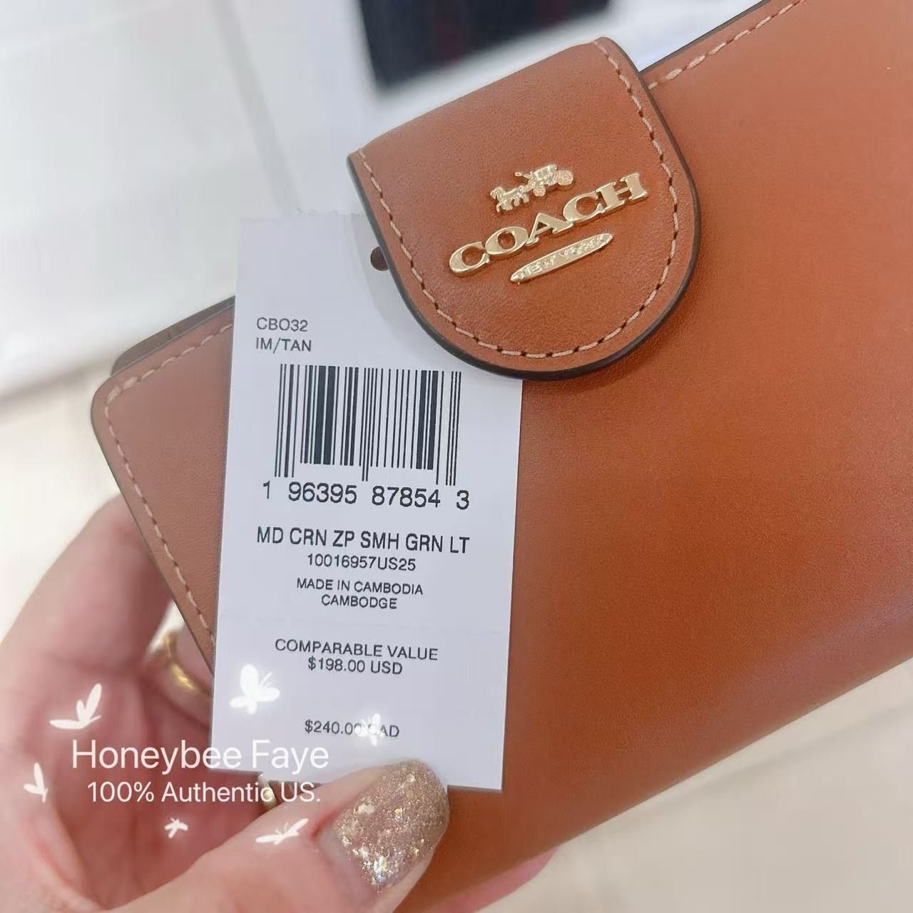 Coach Medium Corner Zip Wallet CBO32 Size ONE SIZE - 5 Thumbnail