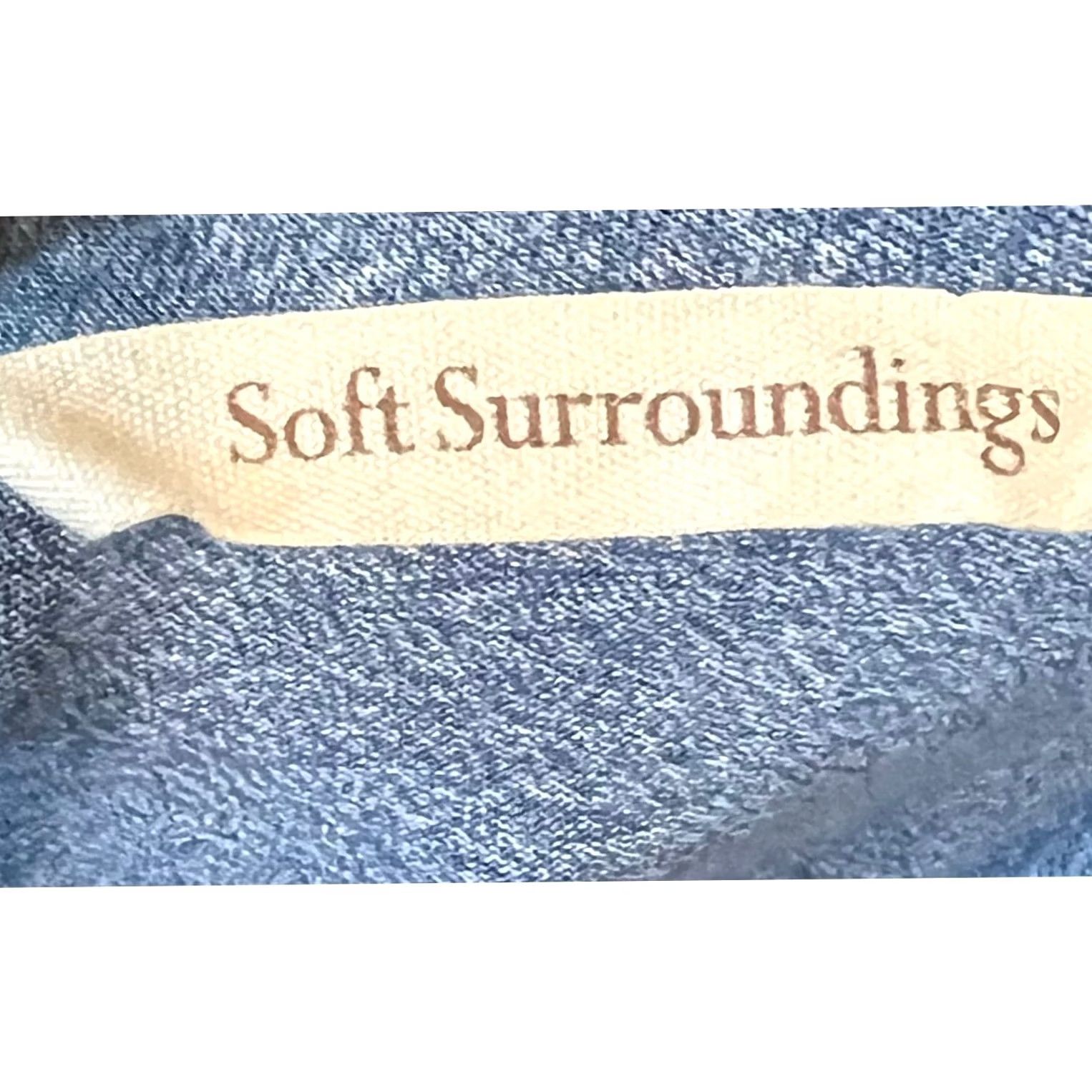 Soft Surroundings Soft Surroundings Tie The Knot Tunic Top Blue Soft Stretch Lightweight Women’s L Shirt Long Sleeve Blue Womens L Tunic T-Shirt-Style Size L / US 10 / IT 46 - 7 Thumbnail