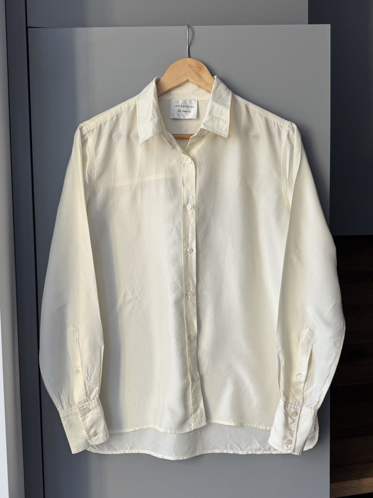 Sandro Les Coyotes de Paris Silk Ivory Shirt Size S / US 4 / IT 40 - 1 Thumbnail
