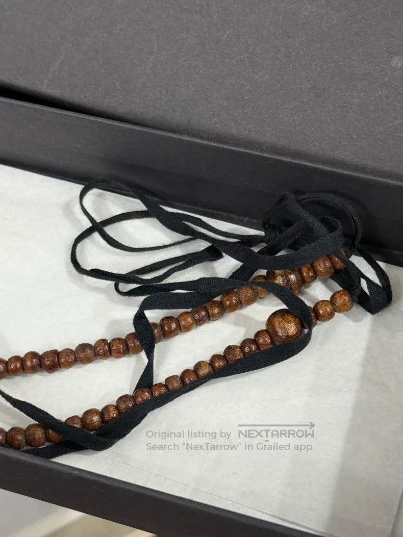 Ann Demeulemeester Ann Demeulemeester ring wooden beaded necklace Size ONE SIZE - 3 Thumbnail